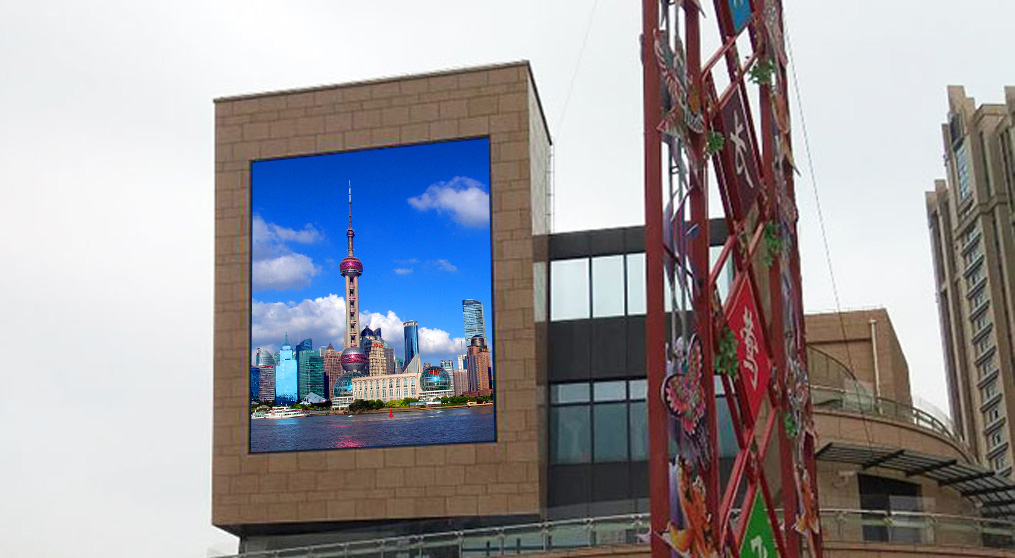 上海松江户外全彩LED显示屏项目