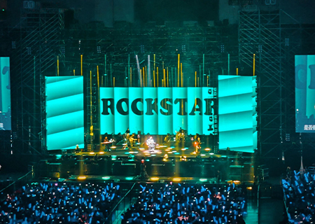 伍佰南京演唱会,联诚发LED透明显示屏惊艳全场